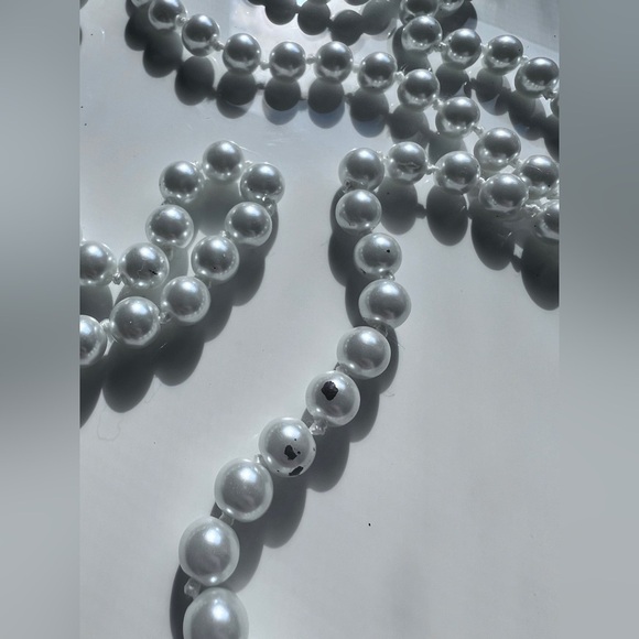 Faux Pearls Halloween Costume Cosplay Accessory 20s Flapper Glamour Jewelry - Picture 5 of 7